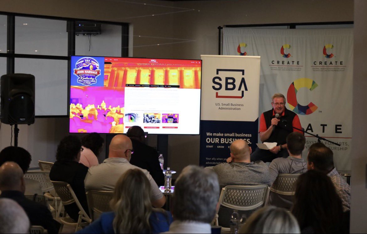 CREATE_IC's tweet photo. What an incredible evening we had this week at our monthly Startup Garden.

A special congratulations to John Harnage, founder of Kentucky Thermal Institute, for being recognized as the 2026 Kentucky Small Business Person of the Year by @SBAgov! https://t.co/QZ9b7xZZUu