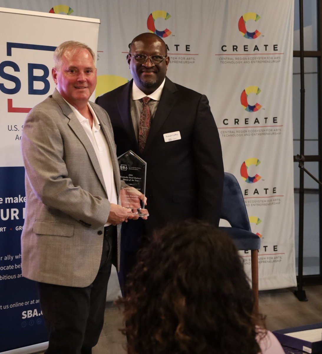 CREATE_IC's tweet photo. What an incredible evening we had this week at our monthly Startup Garden.

A special congratulations to John Harnage, founder of Kentucky Thermal Institute, for being recognized as the 2026 Kentucky Small Business Person of the Year by @SBAgov! https://t.co/QZ9b7xZZUu