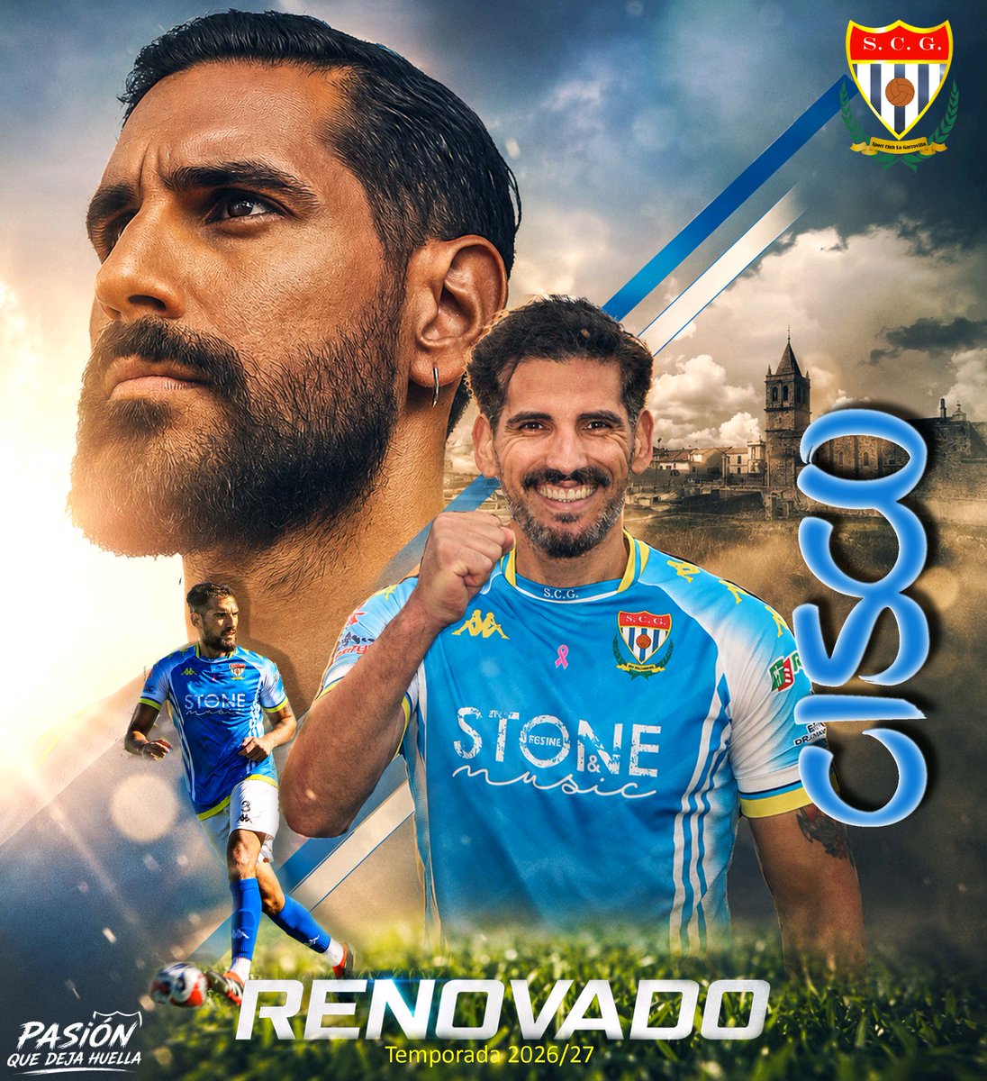 SCGarrovilla's tweet photo. 🔹CISCO RENUEVA 

➡️ 2ª temporada en nuestro equipo

➡️ Experiencia, contundencia y buen juego aéreo para nuestra defensa

➡️ Líder en el campo y buena salida de balón para asegurar la zaga

👏¡Gracias por volver a confiar en el proyecto de nuestro club! https://t.co/csM9nQlWoI