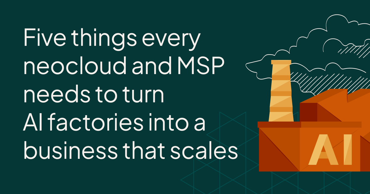 spectrocloudinc's tweet photo. Demand for AI infrastructure isn't the problem for neoclouds and MSPs. Turning a pile of GPUs into a real business is.

Our Head of Partner Programs wrote about the 5 capabilities that separate the providers who'll still be around in 2028 from the rest 👉 https://t.co/ydOtD4U6mH https://t.co/CTFiHaWwSV
