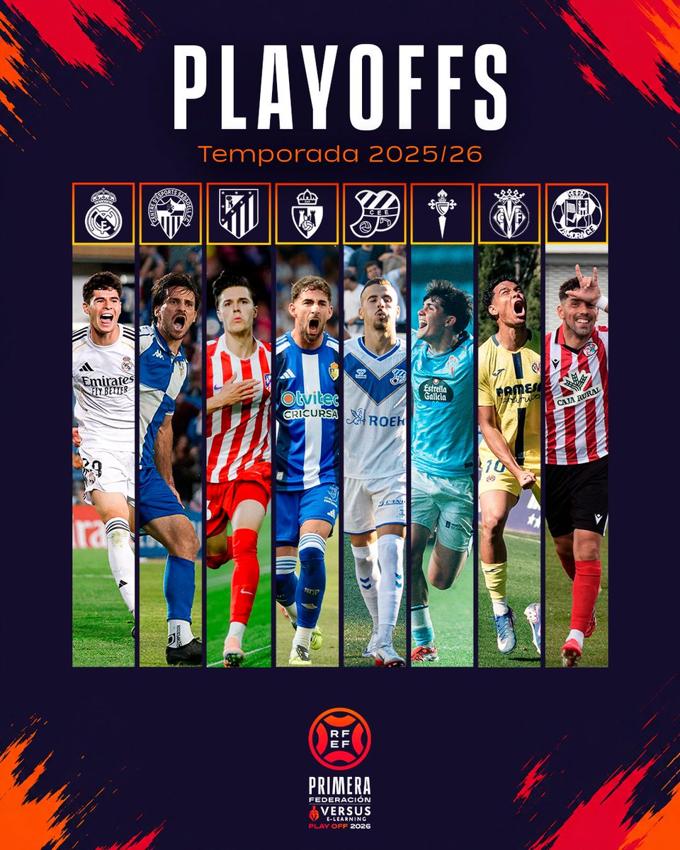 Primera_RFEF's tweet photo. ⚽️ Ocho equipos...

🔥 ¡UN OBJETIVO COMÚN! 🔥

#PrimeraFederación | #VersusELearning https://t.co/6eUEHkQoOa