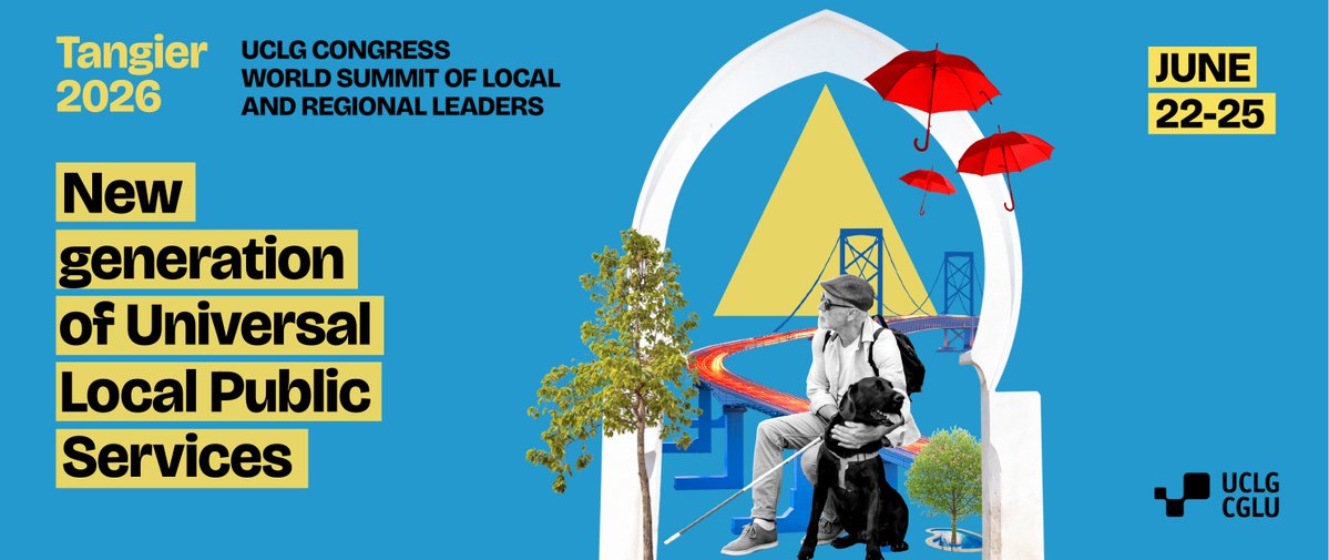 uclg_org's tweet photo. 💡At the #UCLGCongress that will be held in Tangier, #LocalGovs will discuss how a new generation of universal local public services can respond to today’s inequalities, democratic challenges and a renewed multilateralism that centers local perspectives.

📆June 22-25

#UCLGMeets https://t.co/V4z87Y3aYj