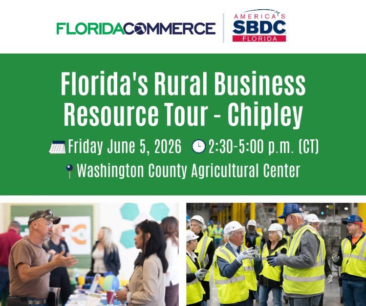 FLACommerce's tweet photo. NEXT WEEK 🗓️

On Friday, June 5th, the Florida’s Rural Business Resource Tour is coming to Washington County Agricultural Center in Chipley!

Learn more &amp; register: https://t.co/3y9RfNFjRm https://t.co/k1JfjCg2SO