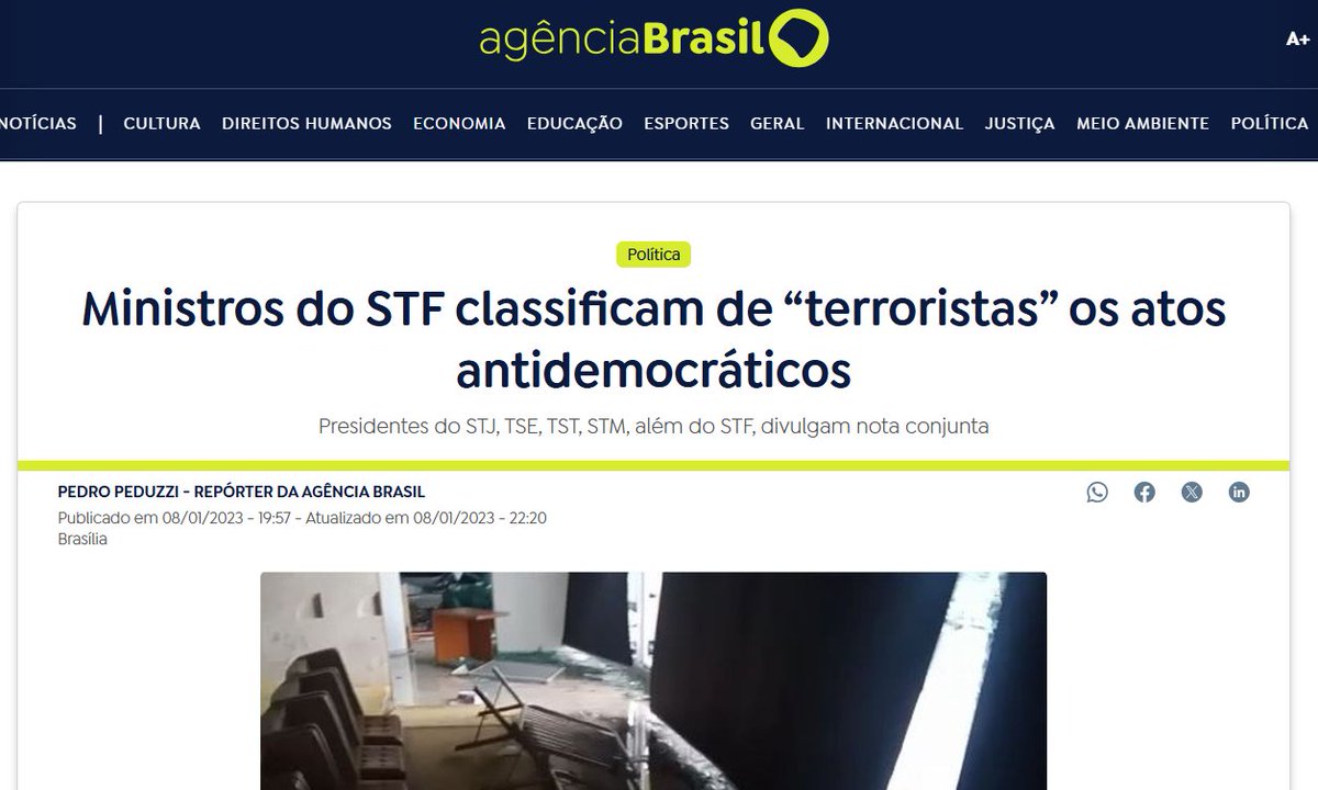 elivieira's tweet photo. Confie no cartel Planalto-STF-imprensa para te dizer o que é terrorismo, eles têm muito rigor conceitual. https://t.co/ci5caaCFiN