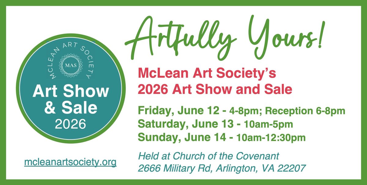 DonnaLiguria's tweet photo. Upcoming shows include #CreativeBrushStudio in Manassas, #FallChurchArts in Falls Church, #McleanArtSociety in Arlington, and the #ARTfactory in Manassas, VA. https://t.co/TRfdKZWGab