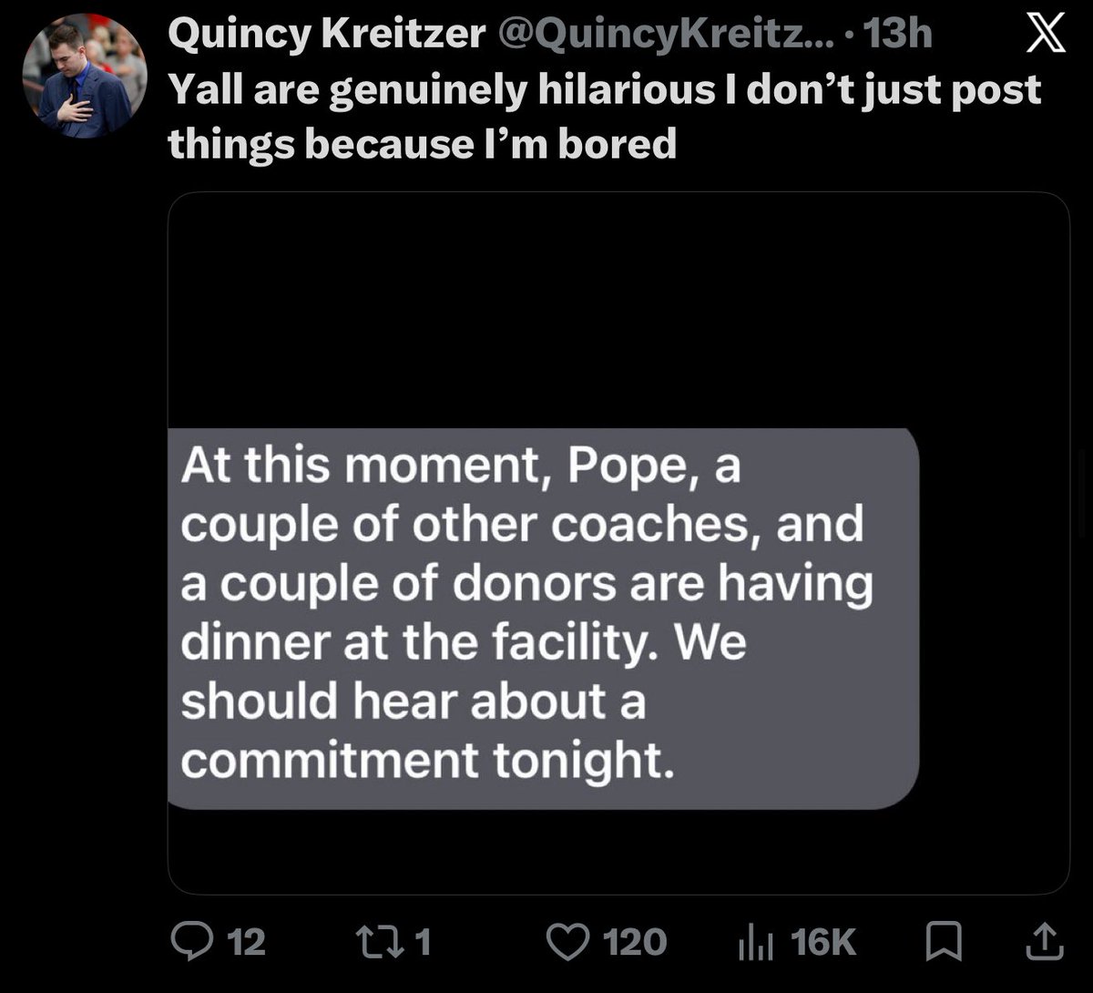 KyStocksRadio's tweet photo. @QuincyKreitzer lol ok https://t.co/G7JqW2aiiG