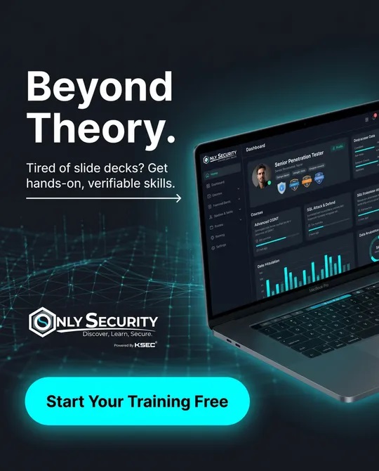 onlysecurityuk's tweet photo. The OnlySecurity platform just got a full rebuild.

Faster. Cleaner. Built around how security professionals actually learn.

Same no-fluff promise: hands-on training from people doing the job, not teaching from slides.

https://t.co/KKSn7LC011 https://t.co/pgGV20u14z