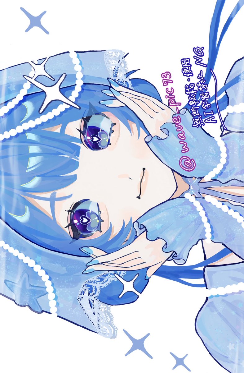 wave_pic73's tweet photo. #oc 
水光ブルー💙
海面に反射した太陽光のキラキラをイメージ https://t.co/U2jX1L0OgS