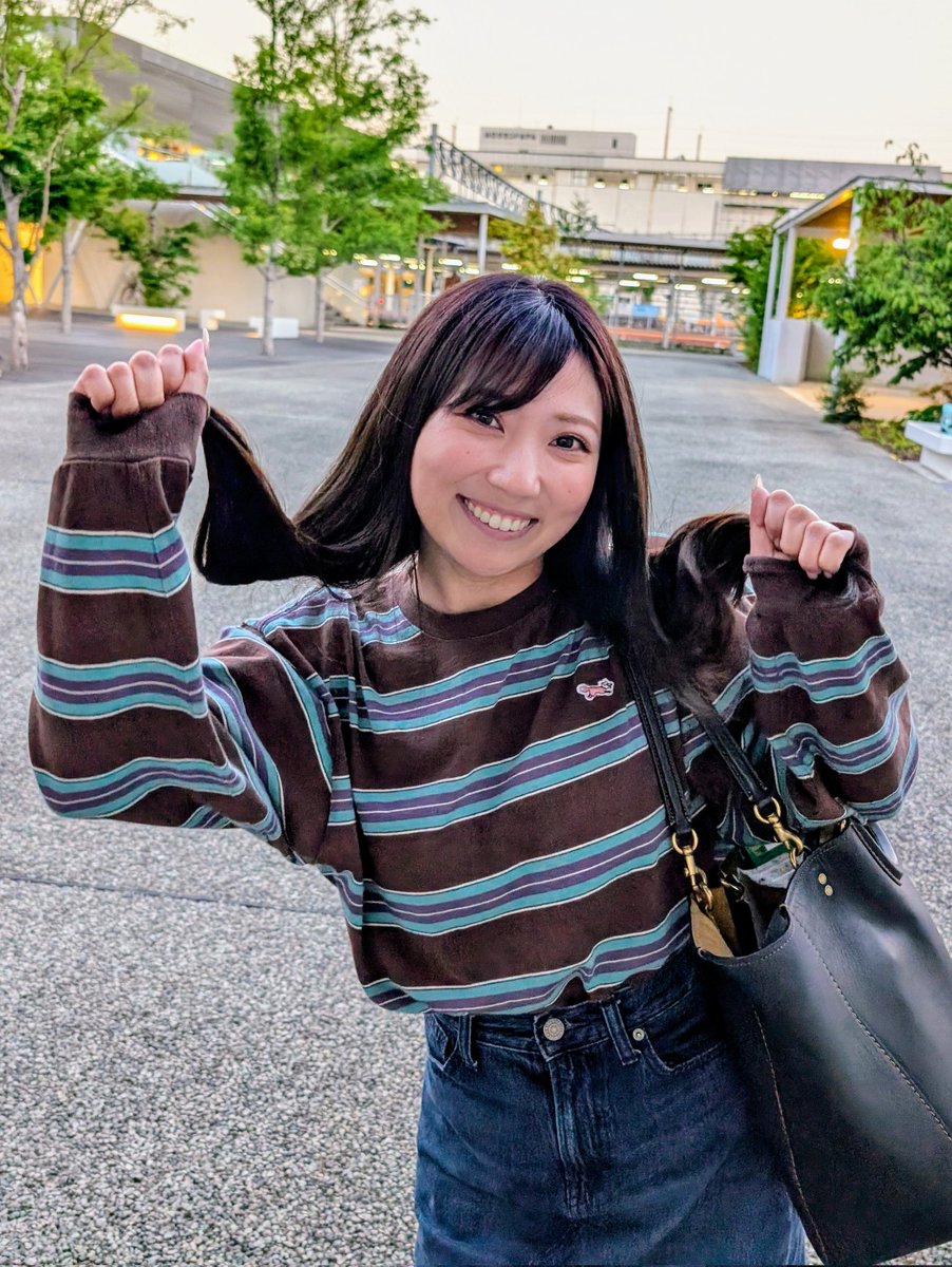 髪の毛暗くなってサラサラ〜✨になったのんちゃん！ か( ﾟдﾟ)わ( *ﾟдﾟ