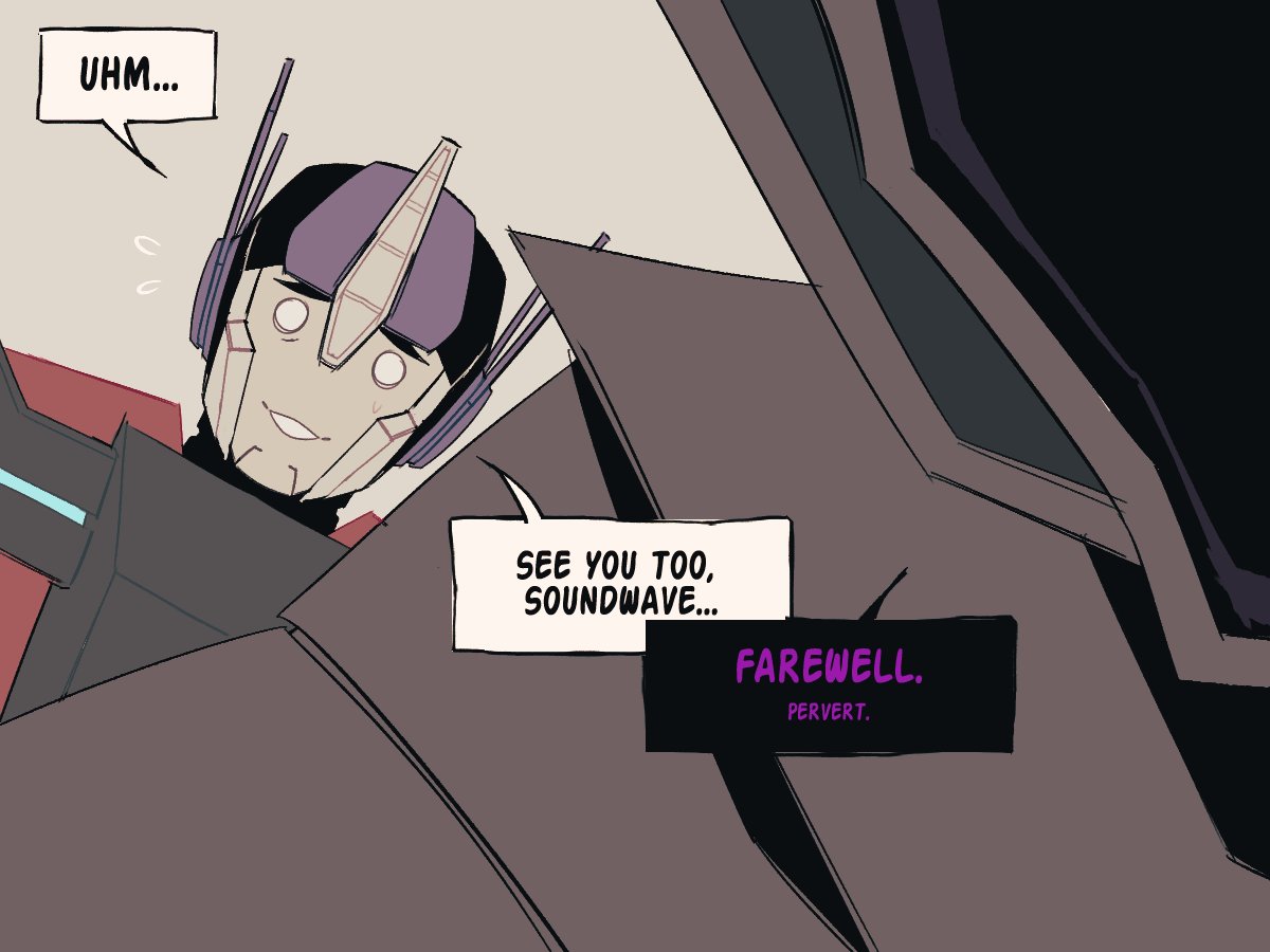brainbread69's tweet photo. WHO YOU CALLIN PERVERT!?

#tfp #transformersprime #opmeg https://t.co/qaErywpv6D