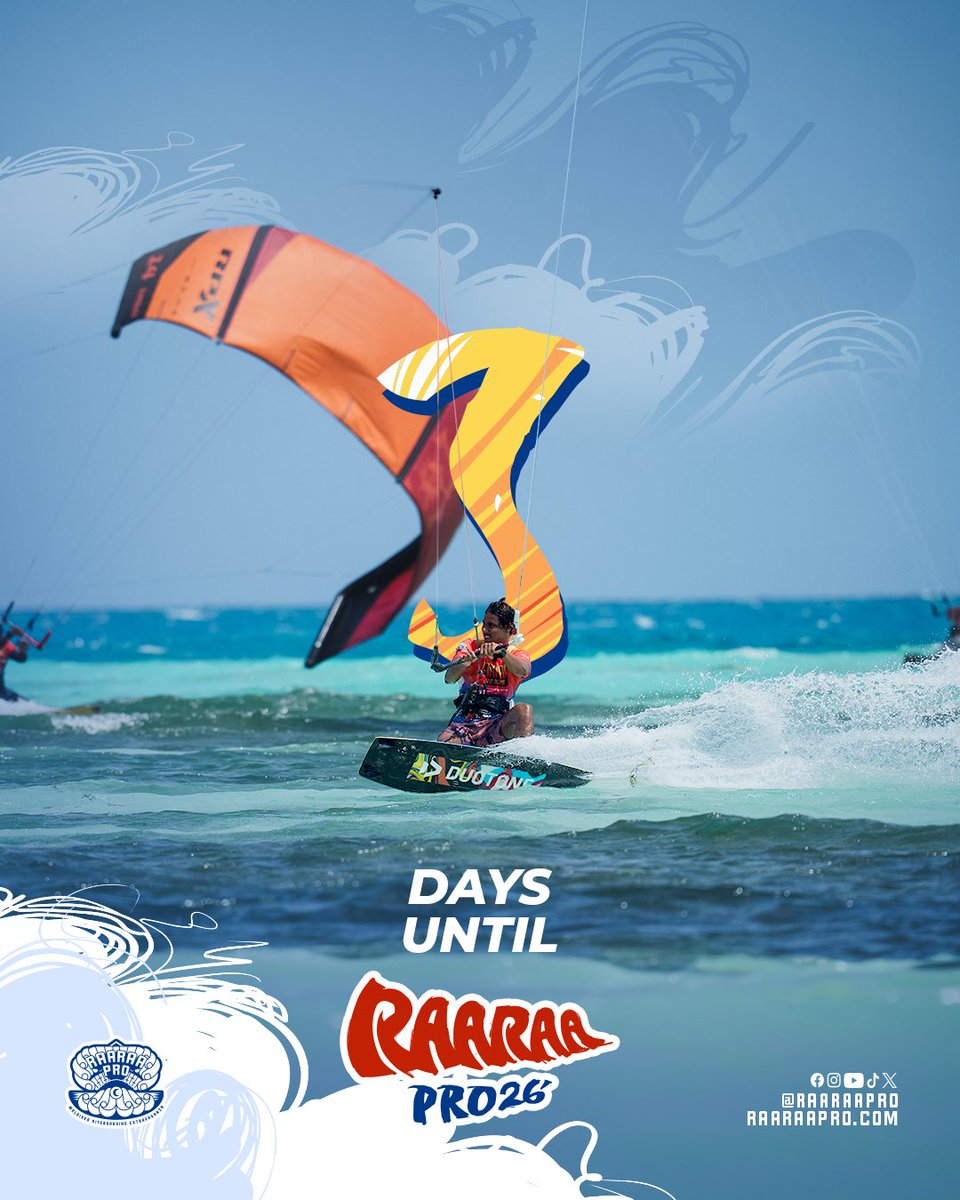 raaraapro's tweet photo. 3 Days to Raaraa Pro!

The riders are ready. The island is waiting. 🪁🌴

📸 @oekalhu

#RaaraaPro #Kiteboarding #Dhiffushi #Maldives https://t.co/A4H0gxW6ok