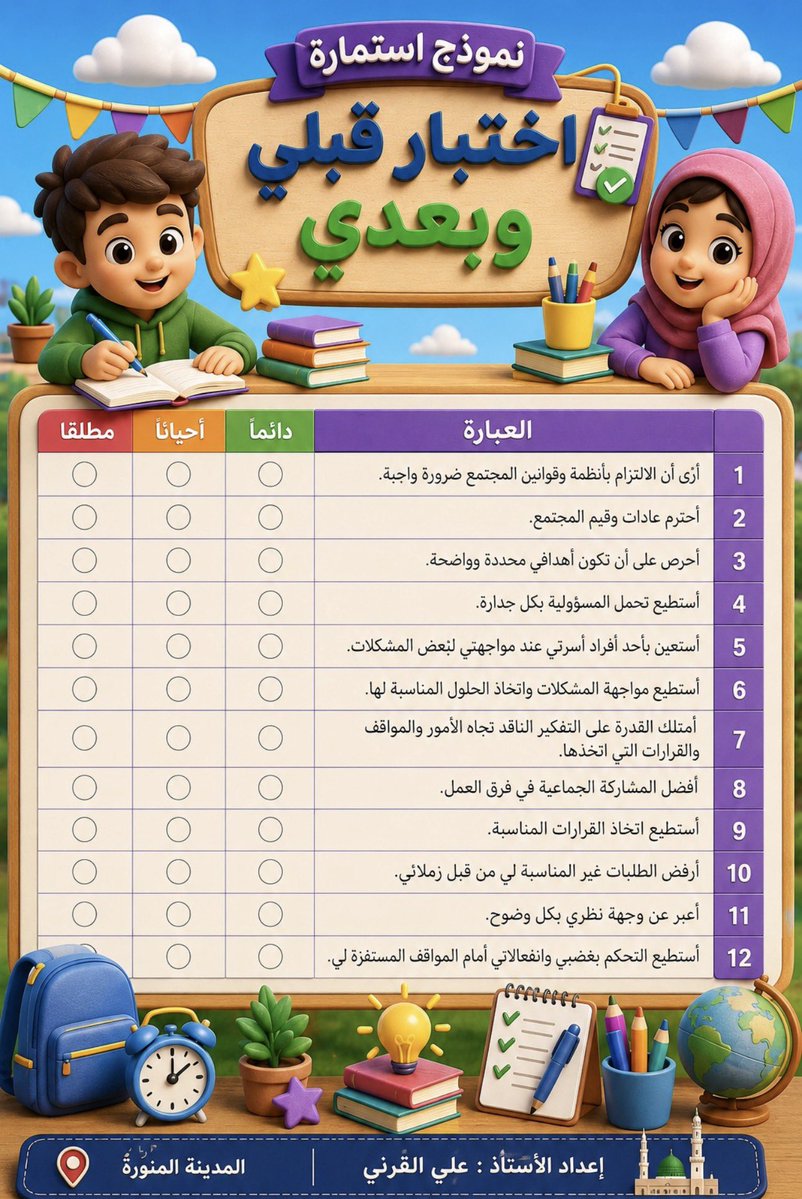 aaaali080's tweet photo. سأصنع منك عاشقاً ومتوهجاً - ( تعزيز الجوانب المهارية الحياتية ) استبانة - استمتع هنا 👇🏻 #وعي_القيادة #وزارة_التعليم https://t.co/e75fMmbvKN