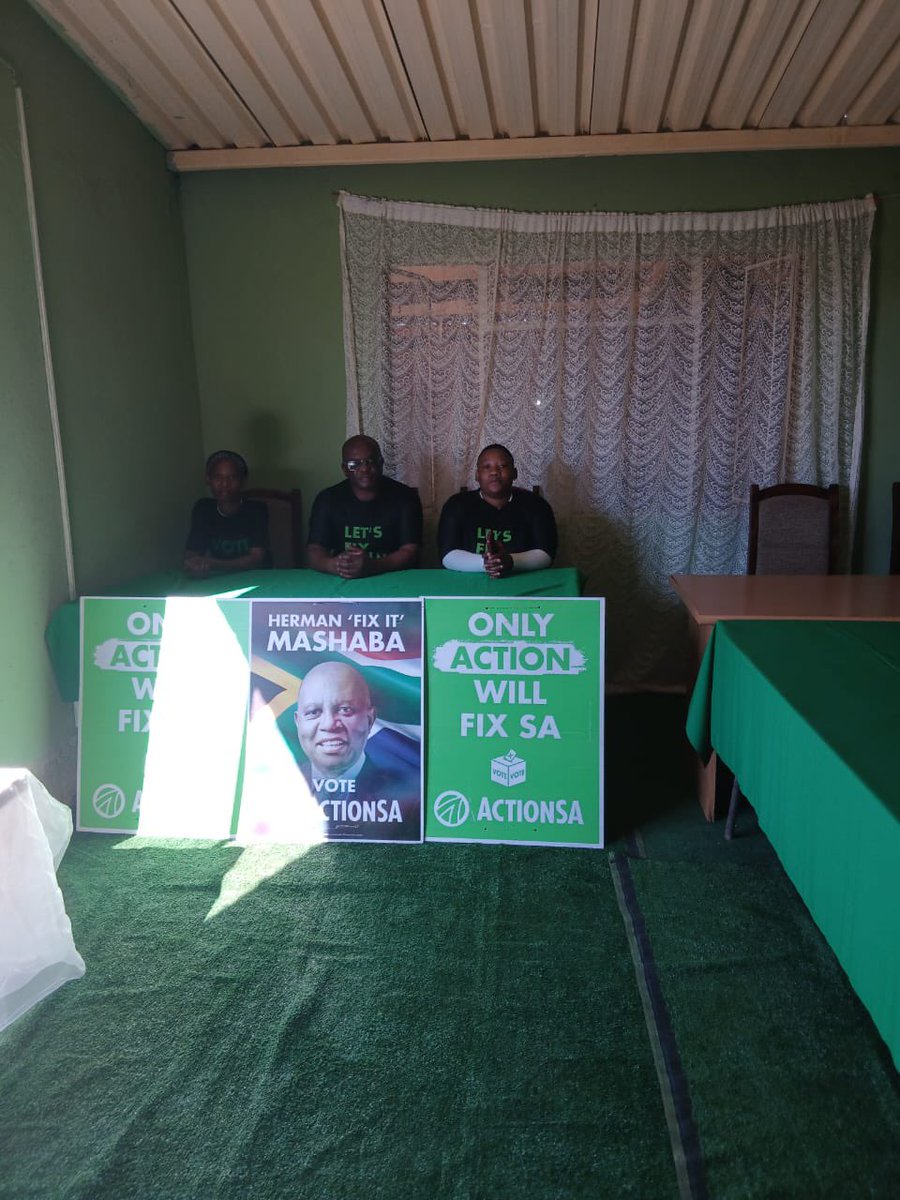 ActionSA_NW's tweet photo. Khuphuka Friday in Dr Kenneth Kaunda’s Maquassi Hills Ward 5, Vryburg. https://t.co/f3cHbyUafC