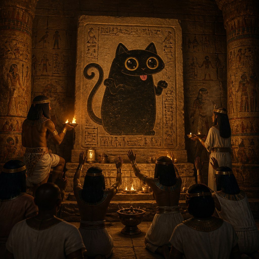VoidKittyDev's tweet photo. The Egyptians knew the kitty was magnificent, do you? $VOID https://t.co/84gWk0scxk