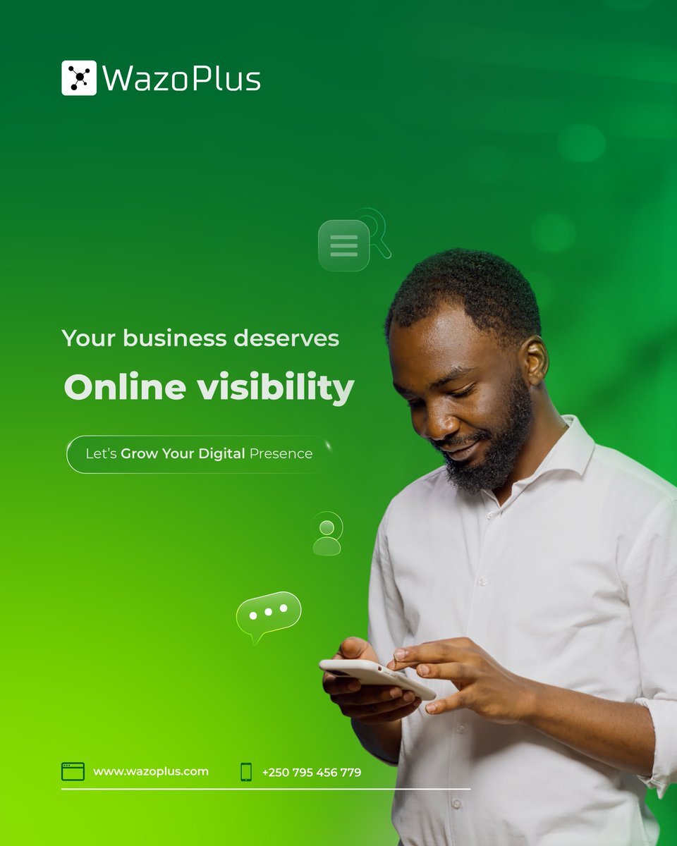 WazoPlus's tweet photo. Your business deserves to be seen and we bring it to life.
We help brands grow through powerful digital content creation and smart marketing
strategies that turn online visibility into real business results.
📲 Let's build your digital presence today.
🔗 https://t.co/agv7LA7Wmc https://t.co/CS9fPPXOYX