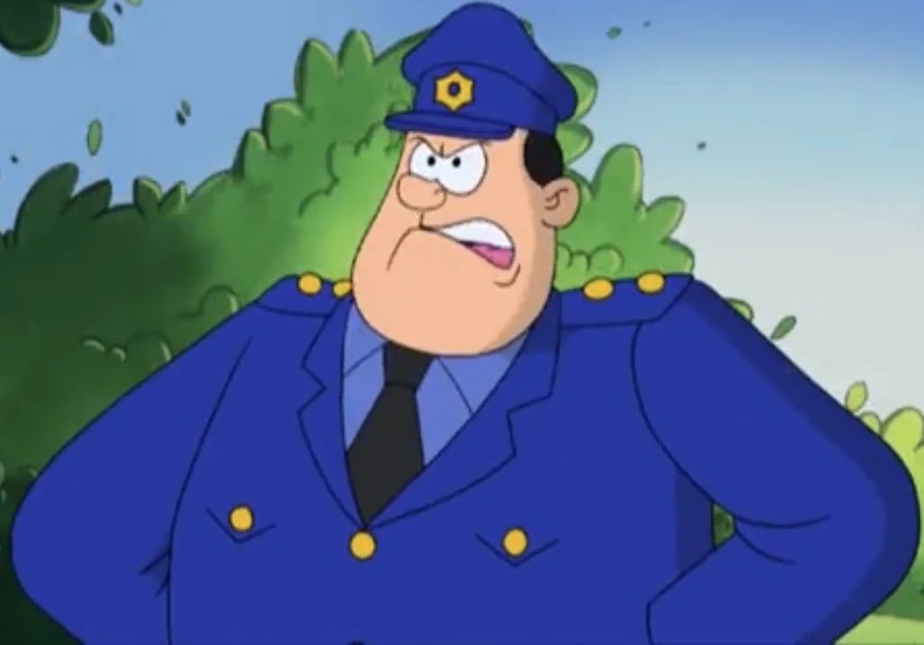 MrJP07's tweet photo. I just realised something about Sergeant Slipper (from The Beano's Dennis the Menace and Gnasher).

All of his voice actors have been involved with Thomas. Colin McFarlane, Bob Golding, Rasmus Hardiker and Keith Scott. https://t.co/xvavMxeEYp