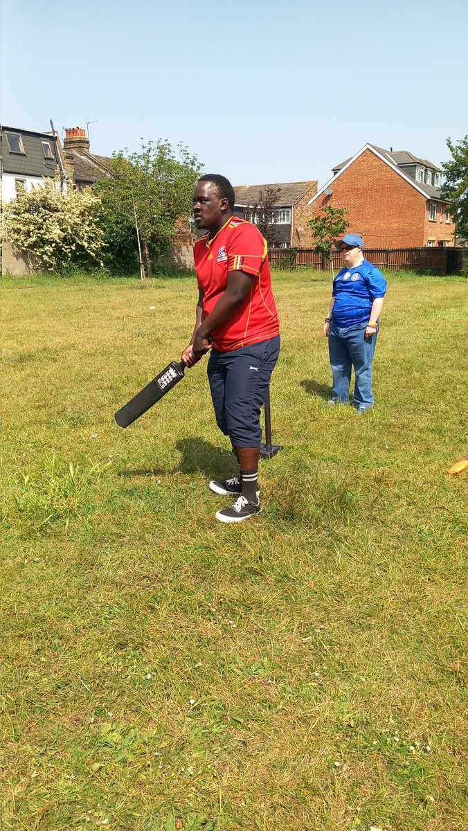 MertonMencap's tweet photo. Hello everyone! 🙂👋 Last weekend at the Saturday Hub, we had an exciting and full of fun cricket 🏏 session provided by a fantastic coach, Neil. 👏 The activity promoted our fitness, stamina, hand-eye coordination, and overall health. 👍 All of us had an amazing time! 😀👌 https://t.co/1uYoEE94N0