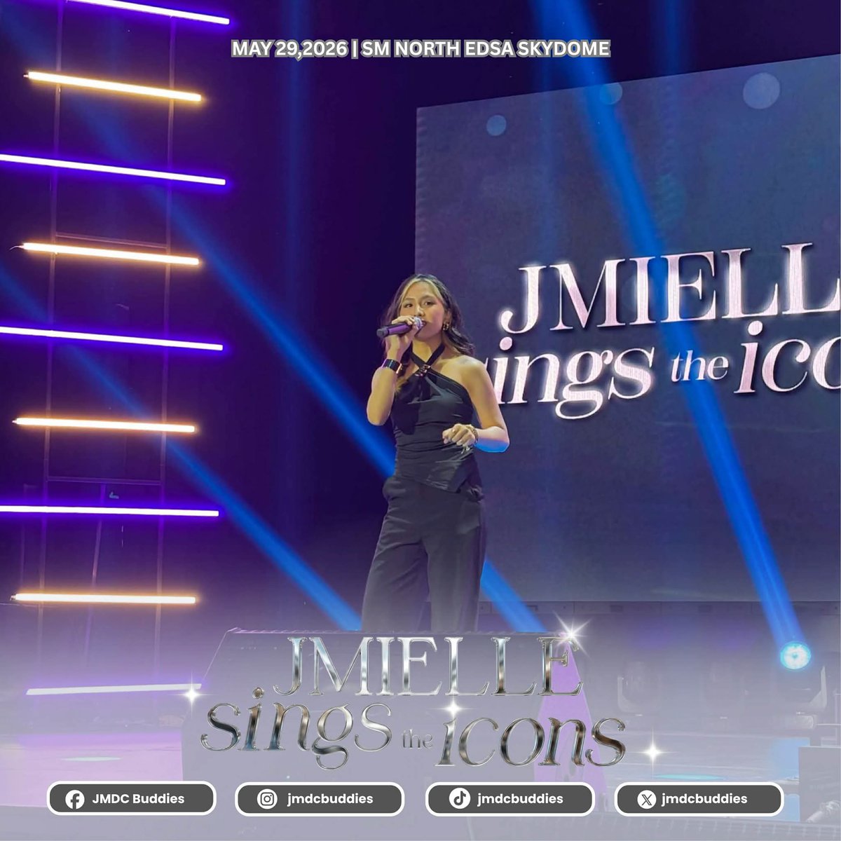 jmdcbuddies's tweet photo. ✨ 𝐈𝐍𝐒𝐈𝐃𝐄 𝐒𝐊𝐘𝐃𝐎𝐌𝐄 | The venue is all set for tonight’s JMielle Sings the Icons concert 🤍 Fans are slowly filling the Skydome as we get closer to showtime 

#JMielle #jmdelacerna #MarielleMontellano #JMDCBuddies https://t.co/FJMGC6IB9j