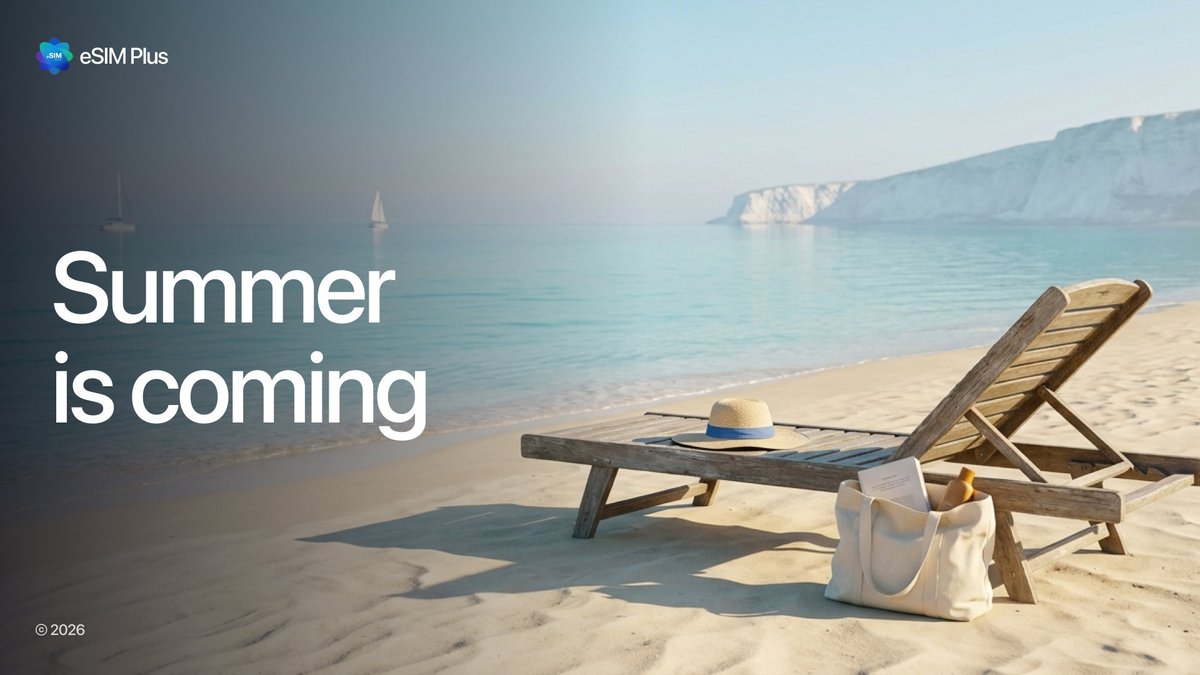 esim_plus's tweet photo. 🌴 Summer Season Starts

☀️ 5 GB from $8.16 in top summer destinations:

🇬🇷 🇮🇹 🇹🇷 🇪🇸 🇵🇹

📲 Set up your eSIM before takeoff 💙

#eSIM #Travel #SummerTravel #eSIMPlus https://t.co/3kbEztgzNF