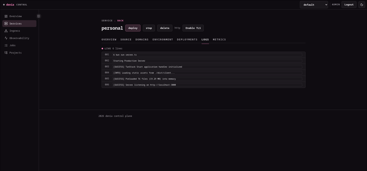 rakeix's tweet photo. Abis beli VPS, kepikiran menghambur2kan token yang dimiliki. Jadilah PaaS kecil2an, pakai linux runtime, no docker dockeran (cuma minjem buildkit nya aja). 

#PamerAjaDulu https://t.co/8nzm1xTkJC
