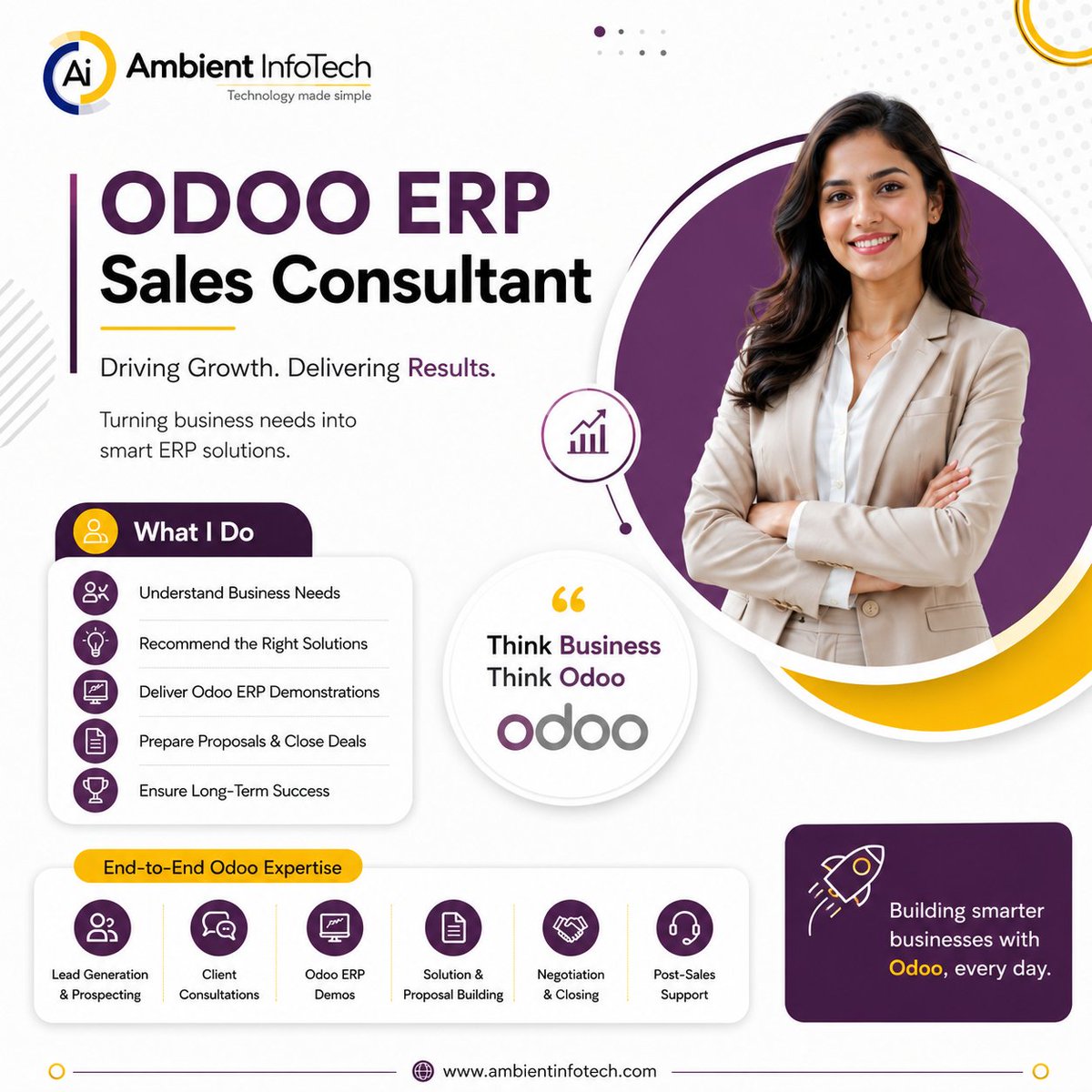 AmbientInfotech's tweet photo. 🚀 Transform Your Business with Smart Odoo ERP Solutions!
✅ Business Consultation
✅ Odoo ERP Demos
✅ Solution Planning
✅ Proposal &amp; Deal Management
✅ Post-Sales Support
✅ Smart Business Automation
🌐 https://t.co/gfmCWnXyRW
#Odoo #OdooERP #ERPConsultant #AmbientInfotech https://t.co/kCfMVdoE7h