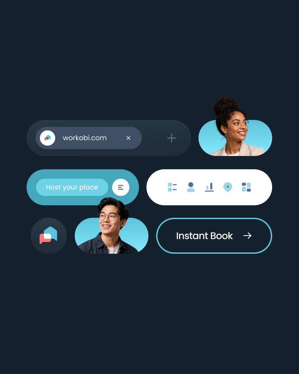 workobi's tweet photo. Finding a workspace should be simple. 🔍
Discover, compare, and book in just a few clicks. 💻

#workobi #hybridworkmodel #openbookinvite https://t.co/wsKOw7p9zK