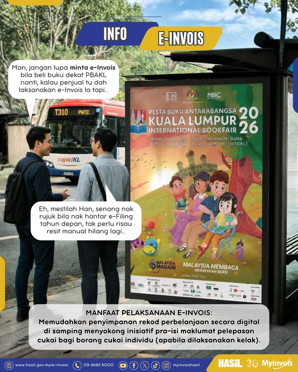 myinvoishasil's tweet photo. Dengan e-Invois, rekod perbelanjaan anda lebih teratur dan mudah diakses pada bila-bila masa.

#lhdnm #lhdn #HASiL #eduzoneHASiL #TaxEdu #eInvois #MyInvois https://t.co/jf3Y8vvXx5