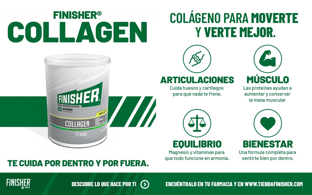 finisher_ES's tweet photo. 🦴 𝐅𝐈𝐍𝐈𝐒𝐇𝐄𝐑 𝐂𝐎𝐋𝐋𝐀𝐆𝐄𝐍 para moverte y verte mejor, con una fórmula completa para tu bienestar y equilibrio que cuida tus articulaciones, huesos, cartílagos y músculos cada día

¡Consíguelo en farmacias y en nuestra tienda online! 👉 https://t.co/9k22NqZHJO https://t.co/pafHSx3RGG