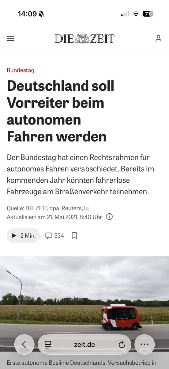 NicoPliquett's tweet photo. Deutschland sollte 2021 zum Vorreiter beim autonomen Fahren werden. Jetzt haben Estland und Litauen vor Deutschland die Freigabe für FSD erteilt. https://t.co/GcSZKWoqpT