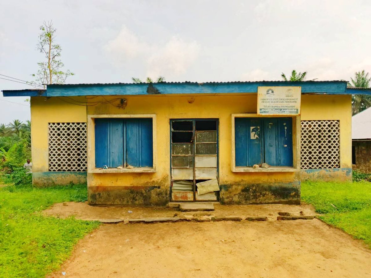 oddis4sure's tweet photo. Follow me as I give a little tour on Governor Bassey’s Achievements; Before and after pictures of a  primary health center #GovOtuAt3 https://t.co/qhqxaEYQXU