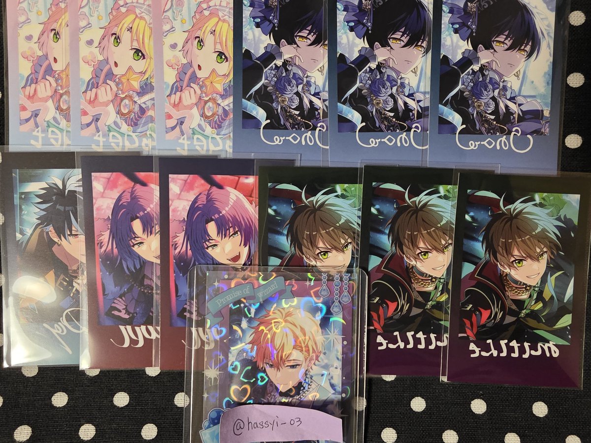 hassyi_03's tweet photo. 【交換】魔法使いの約束 まほやく 6.5周年 ソナチネ  フォト風カード フォトカ 特典

譲:リケ、スノウ、ブラッドリー、ムル、ミチル
     特典:ホワイト

求:ヒースクリフ

※R↔R同士の交換のみ
✉郵送のみ

検索からでもお気軽にお声掛けください https://t.co/lT7OfH6kzc