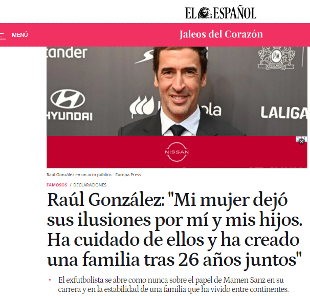 ConSandraMoreno's tweet photo. #RaulGonzalez y sus comentarios #machistas que reflejan el clásico discurso del sacrificio y la abnegación femenina como sinónimo de "amor verdadero", ocultando bajo un tono aparente/romántico profundas dinámicas machistas, de desigualdad y posesión: "mi mujer", "mis hijos" https://t.co/qgaqdI6BhJ