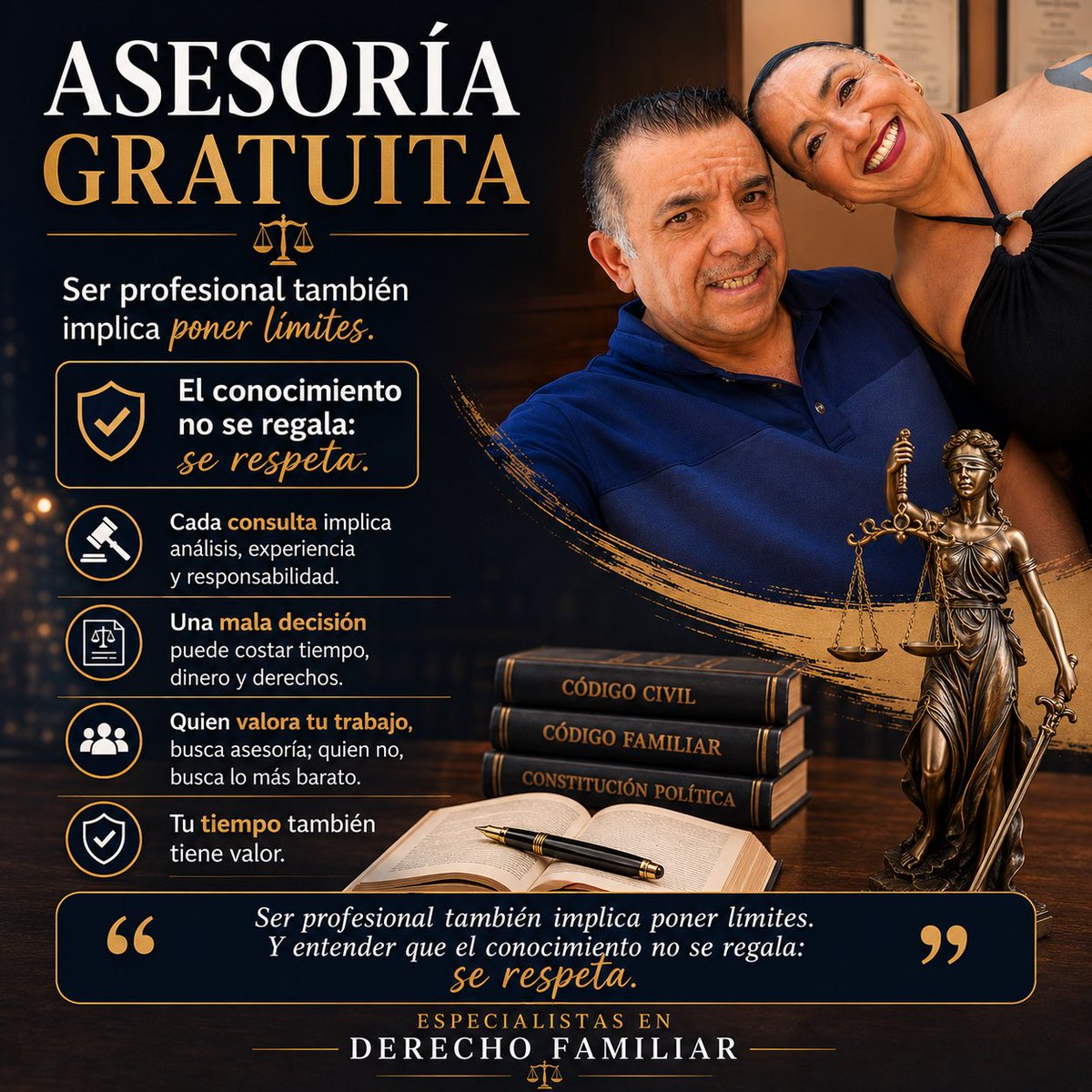 EgiptoLic's tweet photo. 👨‍⚖️❤️ En temas de familia, lo más importante es proteger lo que más amas.

En RED LEGAL ABOGADOS somos expertos en:
✔️ Controversias familiares
✔️ Divorcios
✔️ Pensión alimenticia
✔️ Guarda y custodia

📍Ubicados en el corazón de Acámbaro, Guanajuato.
📲 Agenda tu consulta hoy mismo al 417 117 2928.

“Soluciones legales, humanas y efectivas.” ⚖️