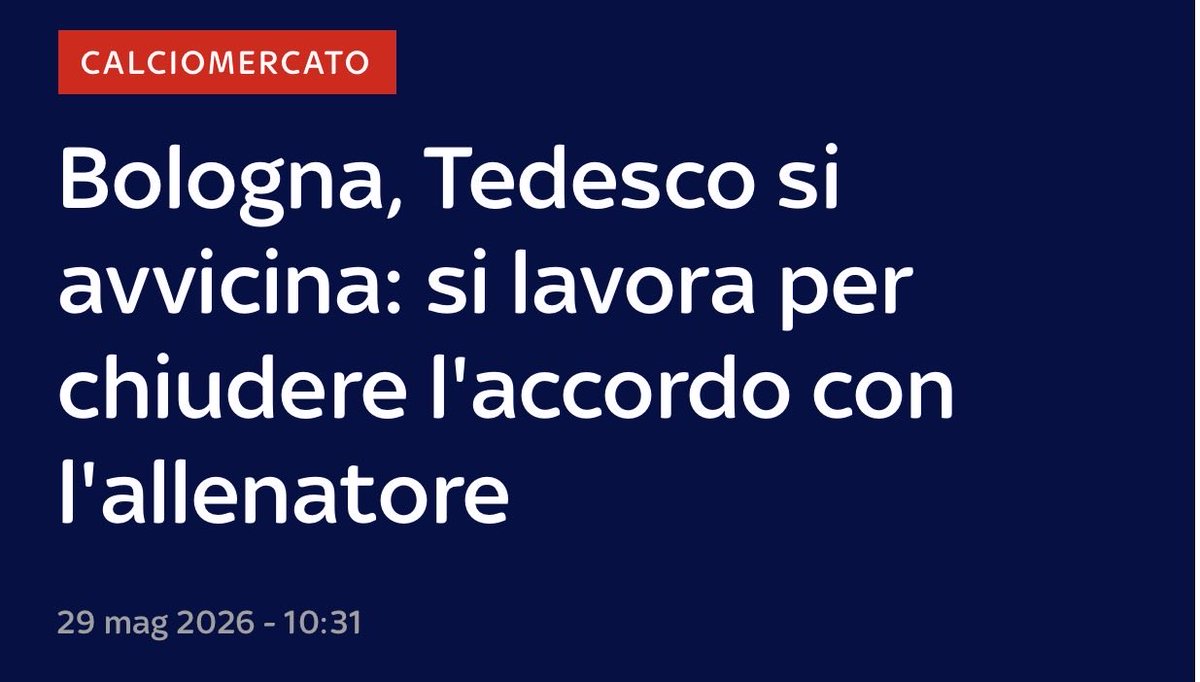 IGar00u's tweet photo. Mi permetto di anticipare @pastoreguiseppe 
Il Bologna passa da:
-Vincenzo Italiano (nato in Germania)
a
-Domenico Tedesco (nato in Italia)

Geniale https://t.co/8cqOTFa8WV