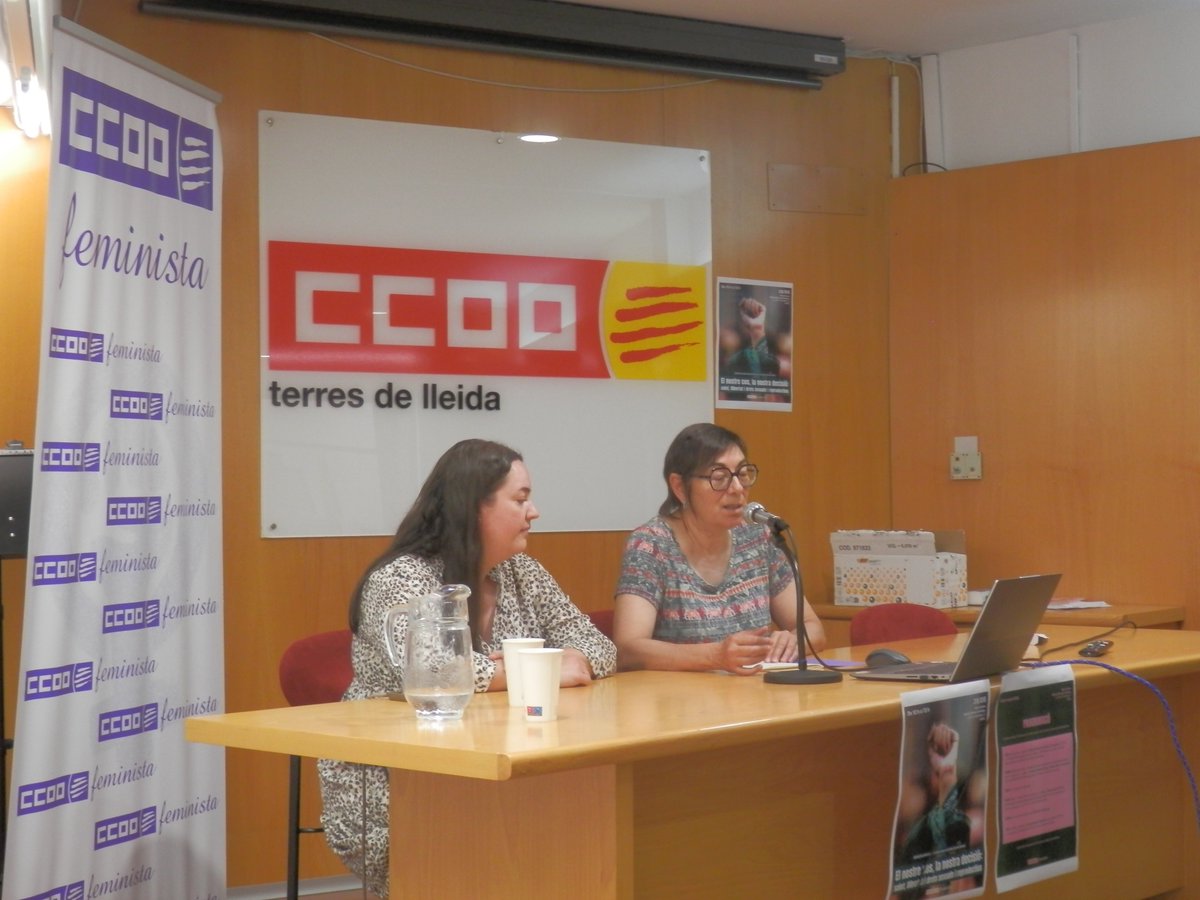 CCOOLleida's tweet photo. 🔔La jornada sindical: “El nostre cos, la nostra decisió: salut, llibertat i drets sexuals i reproductius”, va donar significat a la commemoració del Dia Internacional d’Acció per a la Salut de les Dones d’enguany, a CCOO de Lleida.
https://t.co/3kizQ9jgYF https://t.co/gAqKVnKRwJ