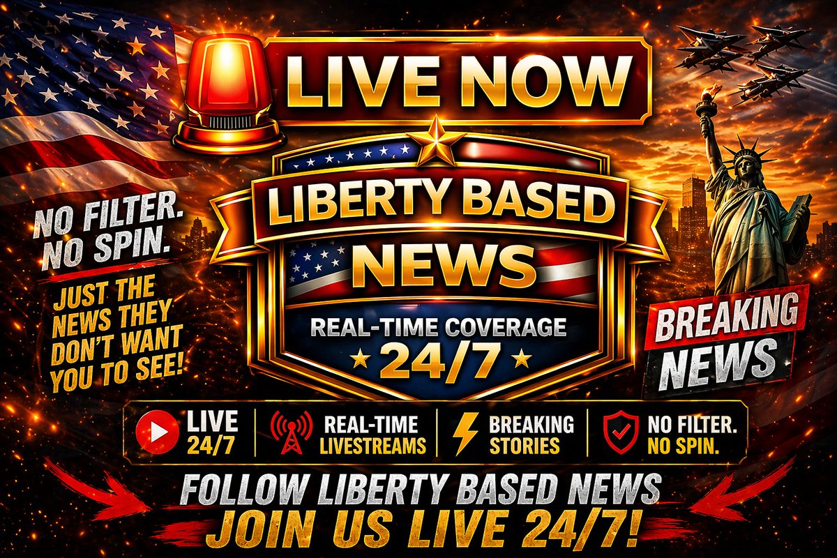 Country_PN's tweet photo. 🚨 Not your typical news channel    

Liberty Based News delivers real conversations, live coverage, and perspectives you won’t hear anywhere else.    
No filter. No spin. Just real talk.    

📷 Streaming LIVE 24/7 📷 📷
https://t.co/2xiDMujA5m https://t.co/5u7ts0EfcO