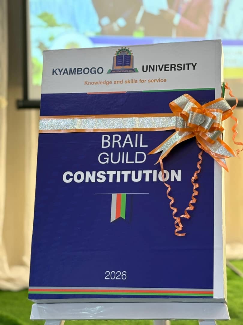 KyambogoGuild's tweet photo. Thank you @kyambogou  for transcribing the University guild Constitution to braille. A big step for inclusion and equal access for students with visual impairments. #Accessibility #Inclusion https://t.co/AMMKNNY02p