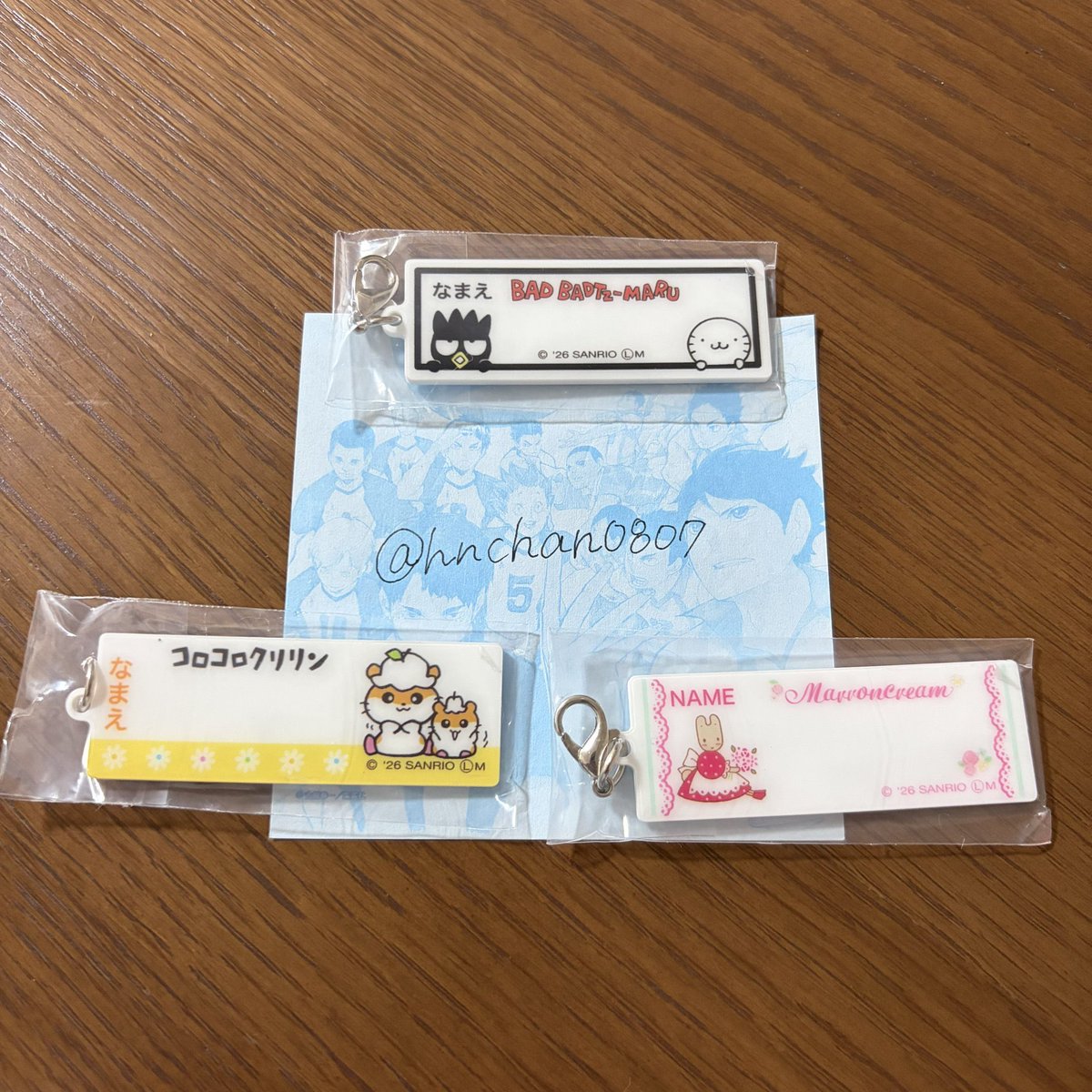 hnchan0807's tweet photo. 【交換】サンリオ おなまえアップリケ風 アクリルチャーム

《譲》 ばつ丸 コロコロクリリン 
        マロンクリーム

《求》 ウサハナ

📮郵送交換を希望しております。
検索からも気軽にお声掛けください。 https://t.co/HijGrOxRaQ