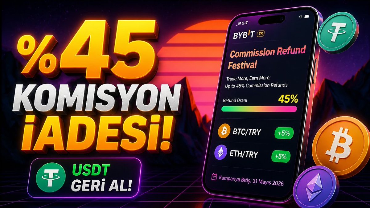 backheelx's tweet photo. Bu Fırsat Kaçmaz: Bybit %45 Komisyon İadesi Veriyor!🎁

💸Çekilebilir USDT. 25K havuz. 31 Mayıs son.

🔴Full Anlatım Video: https://t.co/1VZXrpNK7w

📢Kayıt → https://t.co/XNjbL87pr9

⭐KYC yap, hemen katıl. 

#BybitTR #KomisyonIadesi #Kripto #USDT https://t.co/646crWlqVx