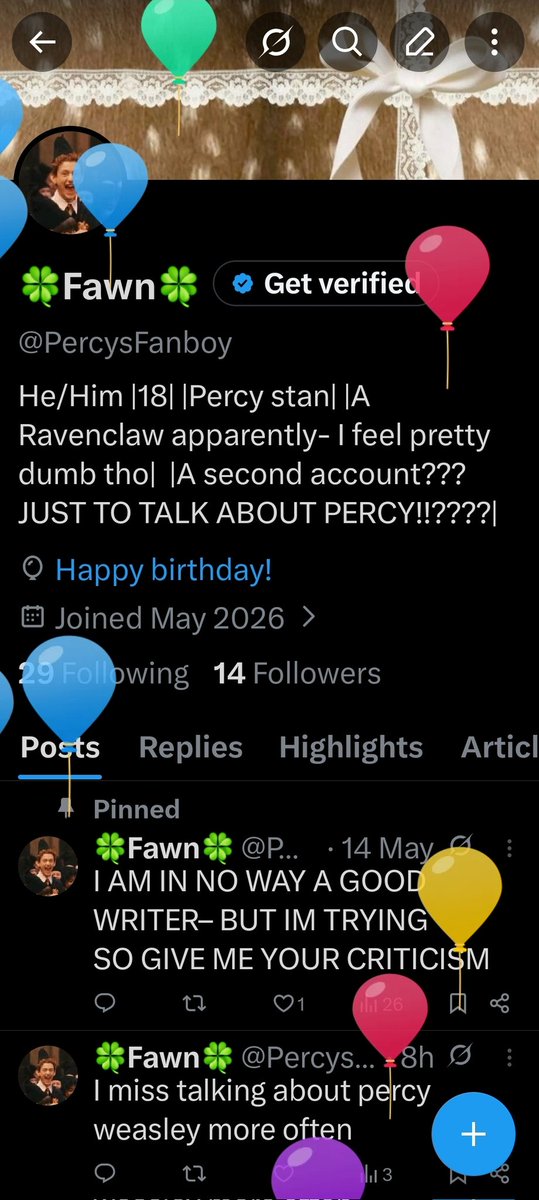 PercysFanboy's tweet photo. WHATS THIS ITS A FANBOYS BIRTHDAY :0 https://t.co/v0QtRtCah8