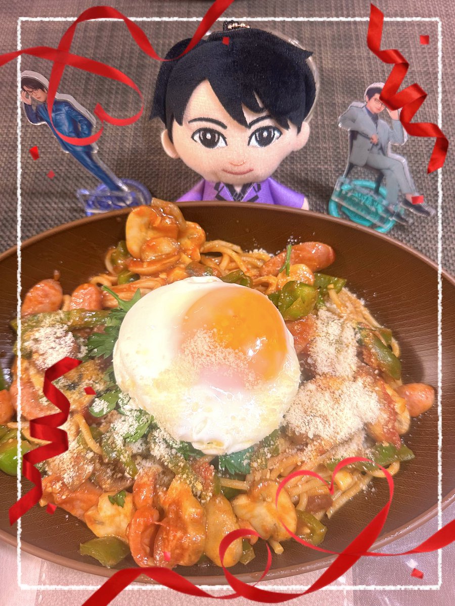 hiro3runrun's tweet photo. デビュー記念日おめでとうございます〜㊗️

お祝いナポリタン〜✨
愛してま〜す💕 https://t.co/Xt7KTFbWaw