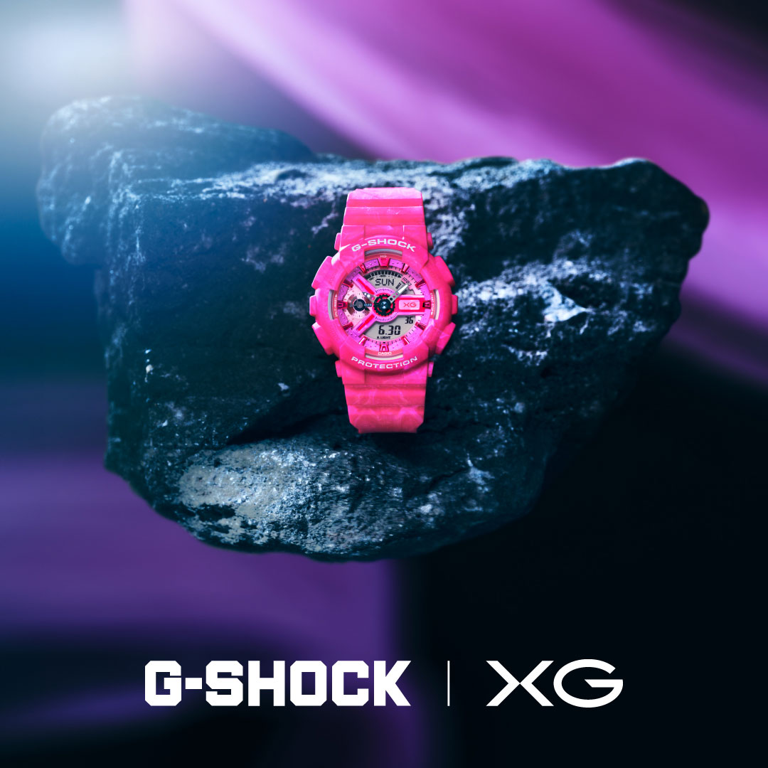 G用虹ピンク(オーダー)専用 オンラインストア通信】 G-SHOCKのグローバルアンバサダー「XG」との