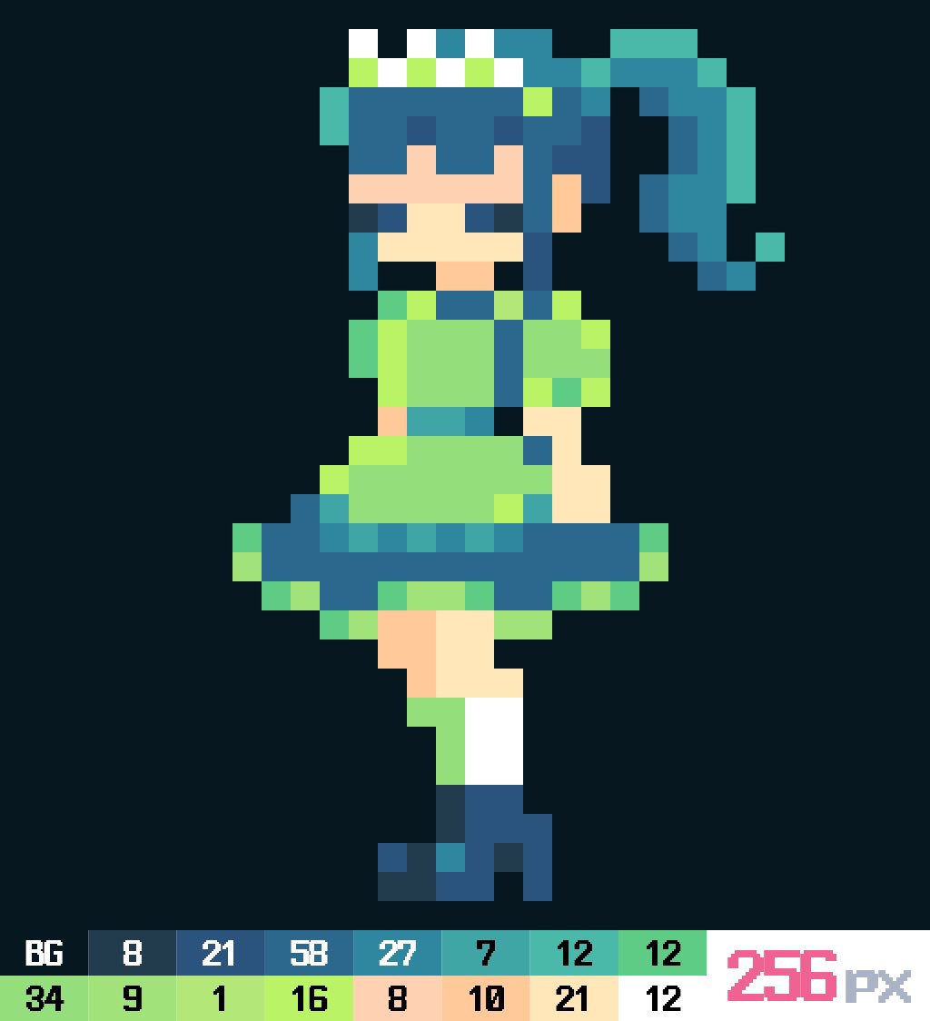 rioapr03's tweet photo. 256ドット以内でメイド
とても久しぶりにdotpictで投稿しました

#dotpict #pixelart https://t.co/2Fazeufzwc