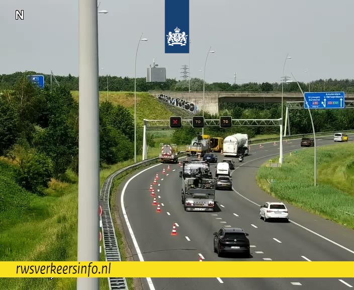 Spoedreparatie op A2 bij knp. Batadorp