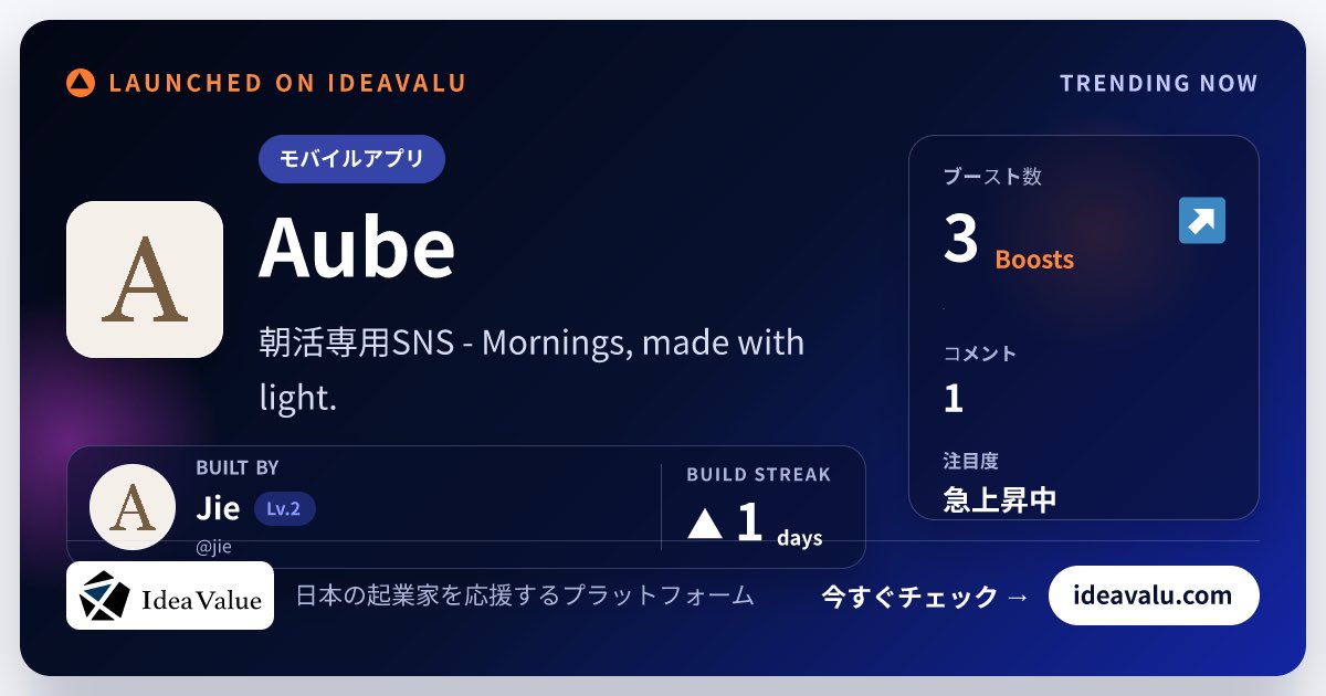 IDEAVALU | 日本のスタートアップを発見 tweet media