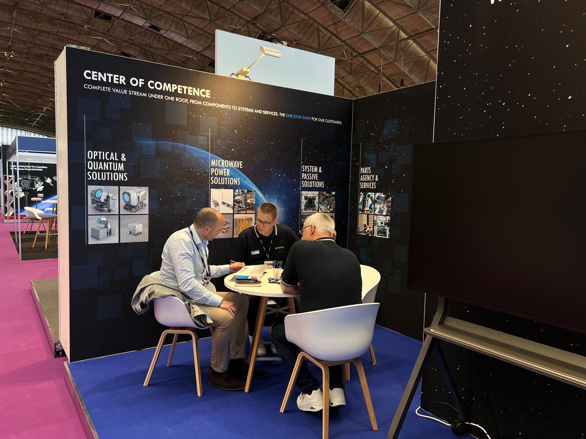 TesatSpacecom's tweet photo. 🚀 Great discussions, strong engagement &amp; valuable insights at #SmallSatEurope 2026 in Amsterdam!

Thanks to everyone who visited #TeamTESAT at Booth 522 to explore secure, high-speed #Connectivity &amp; #OpticalCommunication solutions. 🌍✨

Next stop: #ILA2026 Berlin! https://t.co/bvZrzycPMw