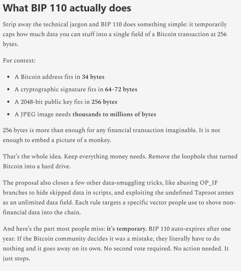 Majorian / BIP-110 tweet media