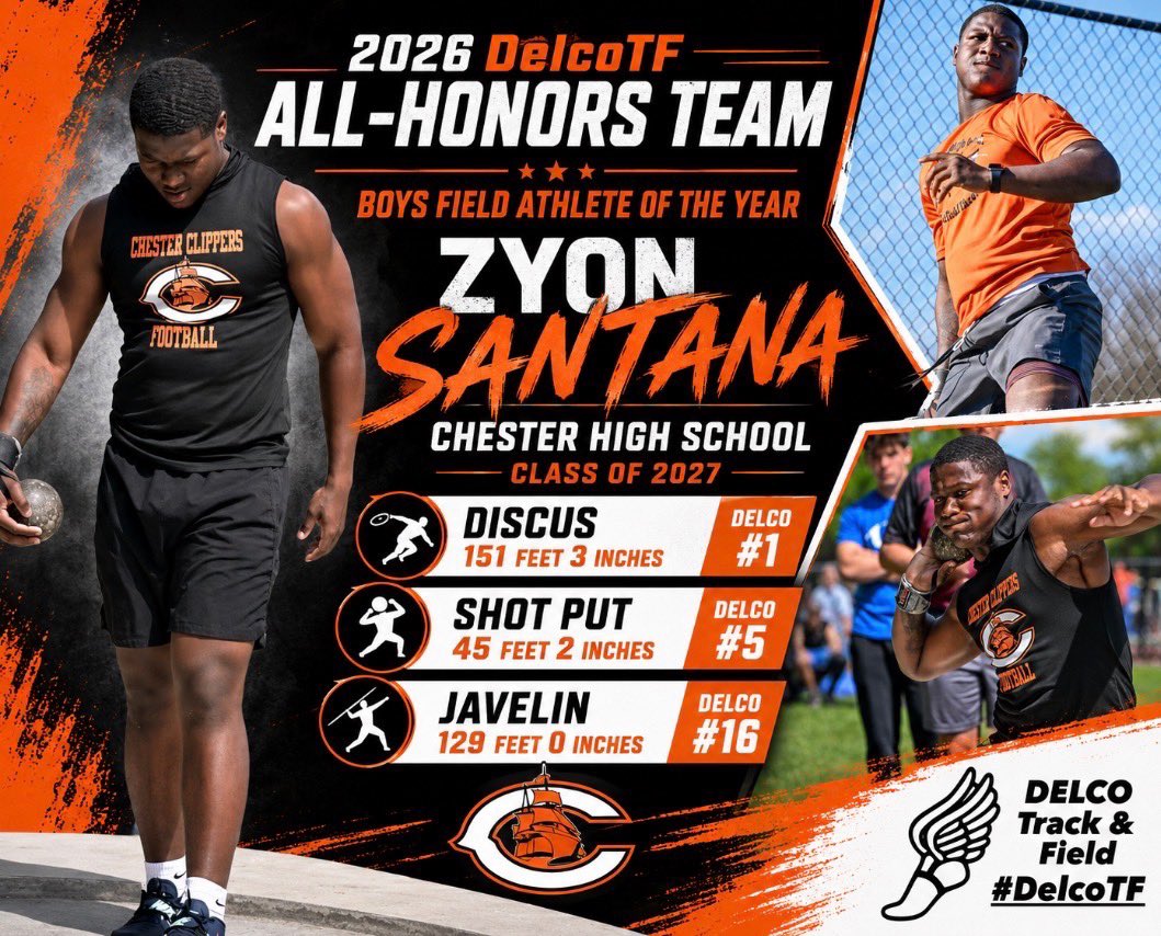 Zyonsantana51's tweet photo. Great way to end the season! 2026 Boys Field Player Of The Year!! Ended the season being #1 in School History &amp; Delco #1! Looking forward to senior season!! @JhPeach27 @EdOBrienCFB @PAPrepVarsity https://t.co/g19416aa3f