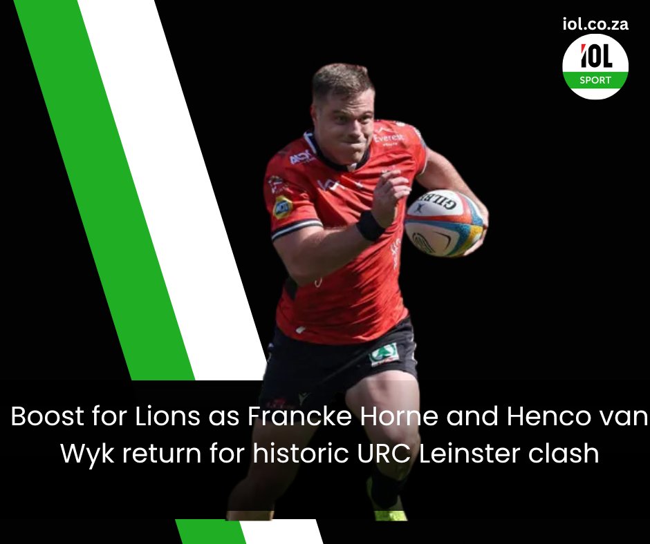 IOLsport's tweet photo. The Johannesburg outfit welcome back key stars for their first-ever URC play-off as they head to Dublin to face a wounded Leinster side.
Read on https://t.co/cELPFXpVcM
#Rugby #URC #Leinster #Dublin https://t.co/KgthT3cwc5