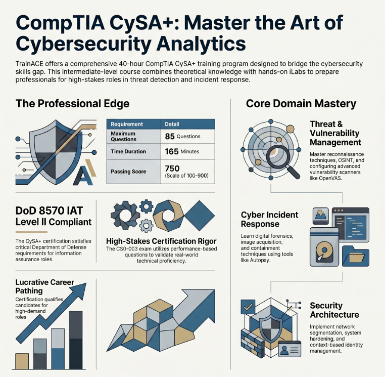 CEHCourseCom's tweet photo. CySA+ focuses on defensive cybersecurity skills like:
• Threat detection
• Vulnerability management
• Incident response
• Security operations

Built for modern cybersecurity analysts.

https://t.co/CLhIjv4GGl https://t.co/zoQsxWQ4px
